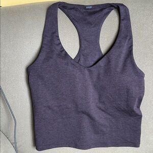 Vuori Halo Performance Crop Tank 2.0 - size S - sangria heather